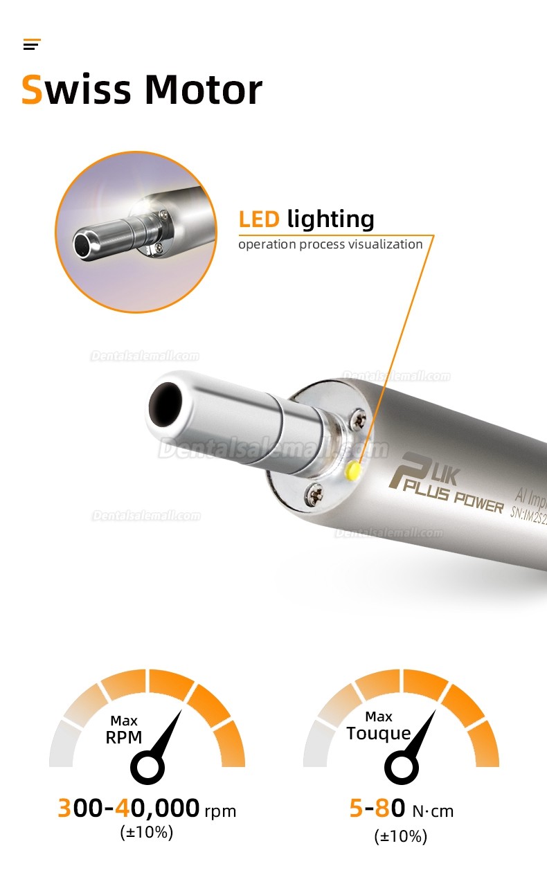 Pluspower®Ai Touch Dental Implant Surgery System Brushless Motor with 20:1 Contra-angle